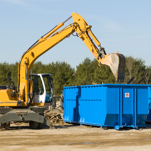 are there any restrictions on where a residential dumpster can be placed in Marion SD